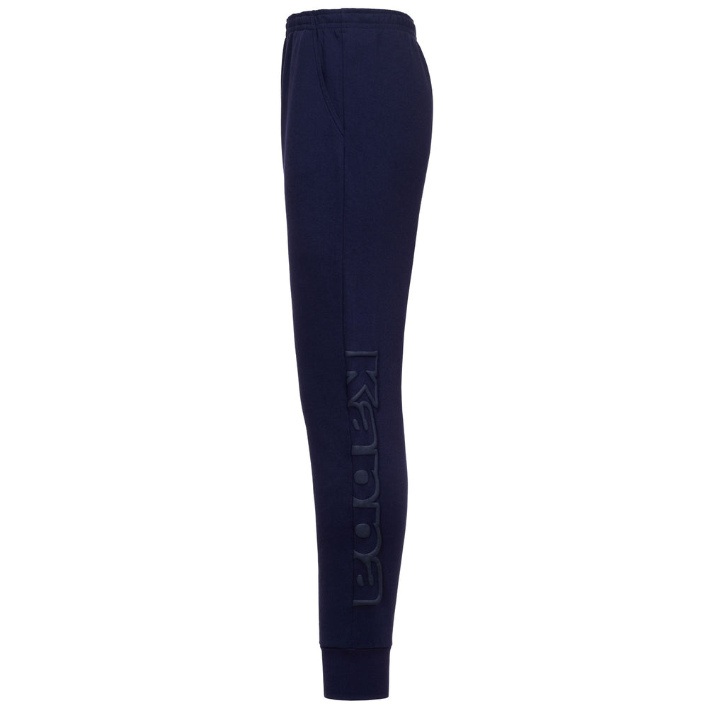 Pantalon de sport slim fit bleu pour homme en tissu polaire brossé 02