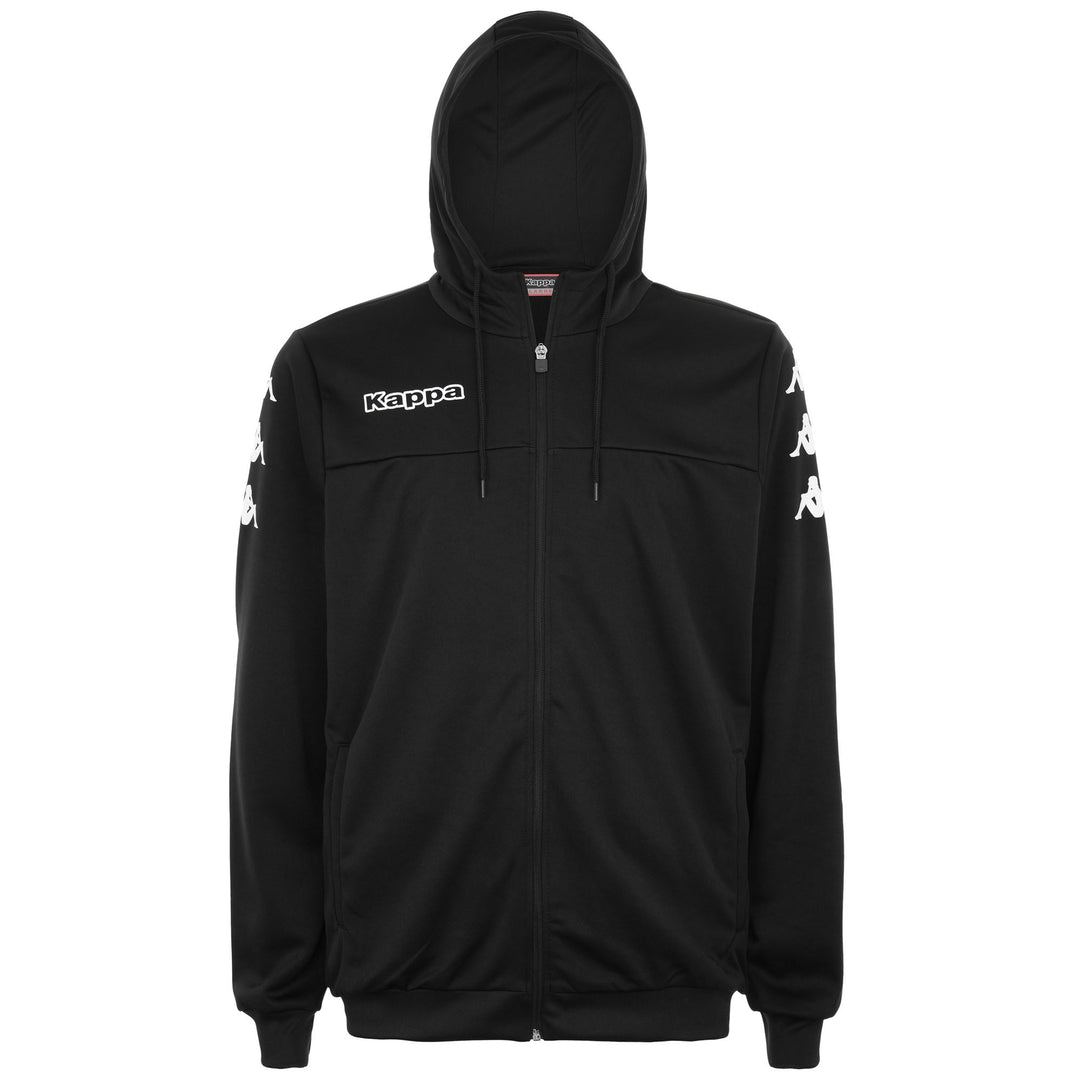 Black Men's Football Fleece Jacket. 01