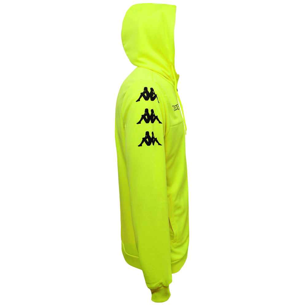Blazing Yellow Men's Football Fleece Jacket with Hood 02