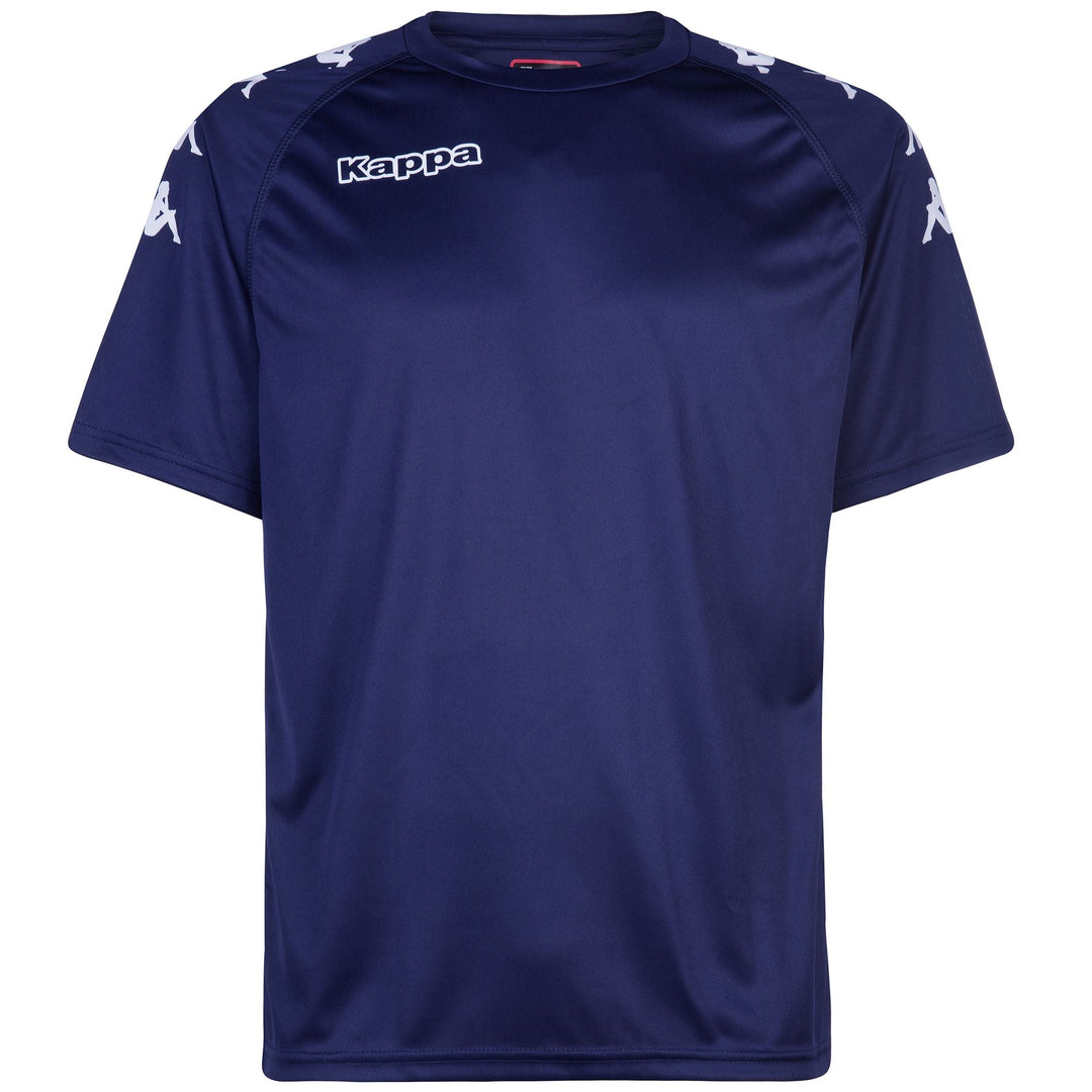Blue Men's Regular Fit Soccer Training Shirt in Interlock Fabric 01