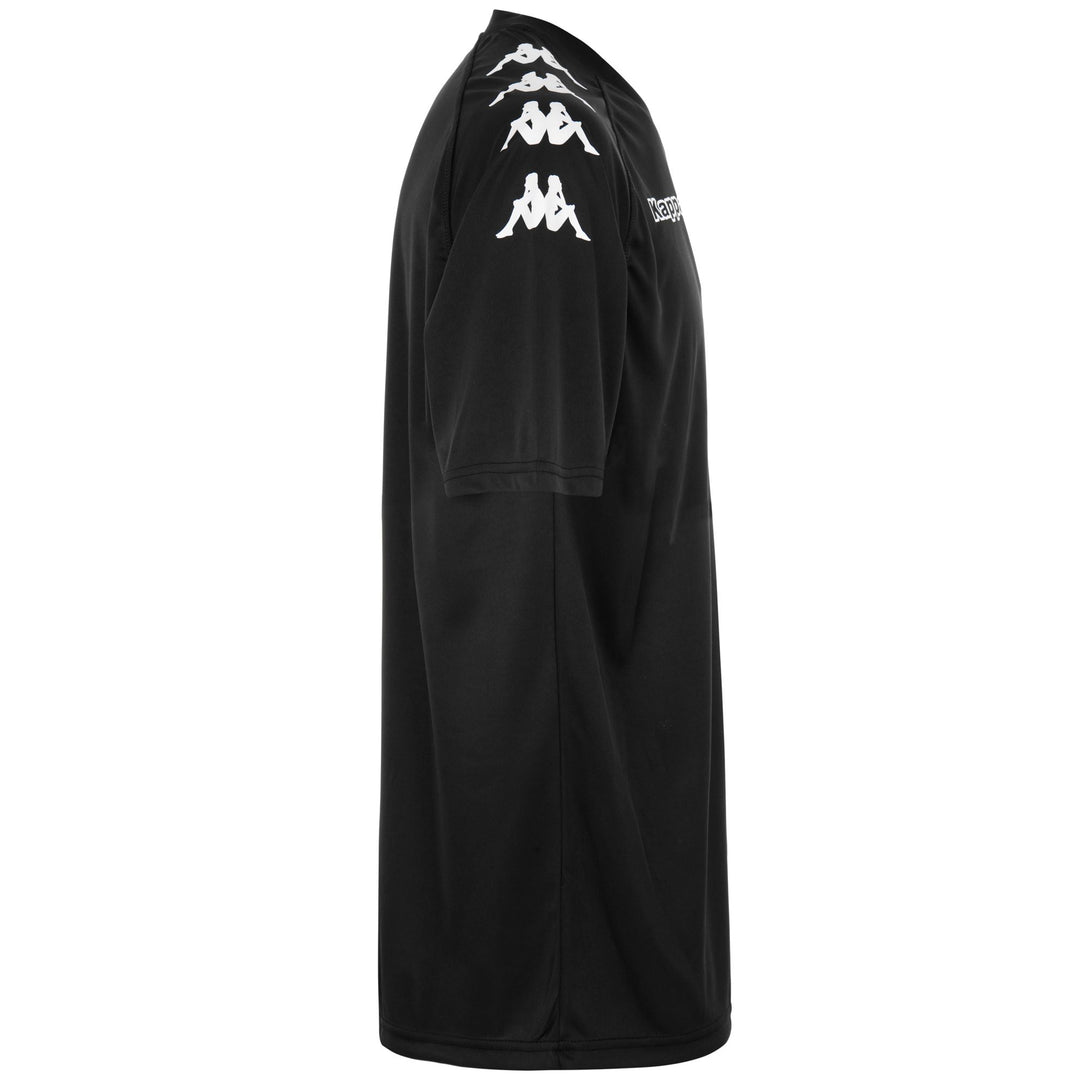 Maglia da calcio da uomo nera, vestibilità regolare, in poliestere. main