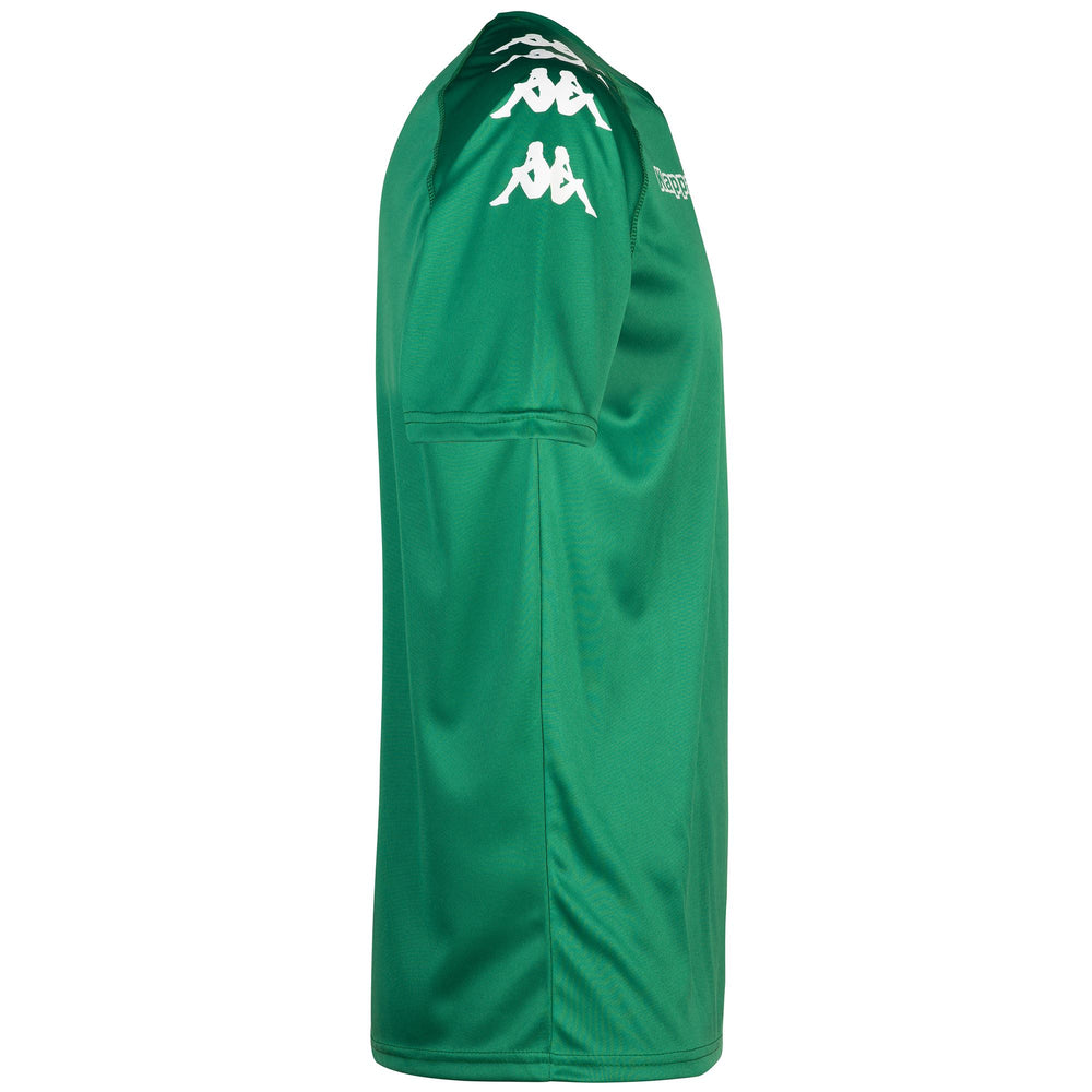 Green Men's Regular Fit Soccer Training Shirt in Interlock Fabric 02