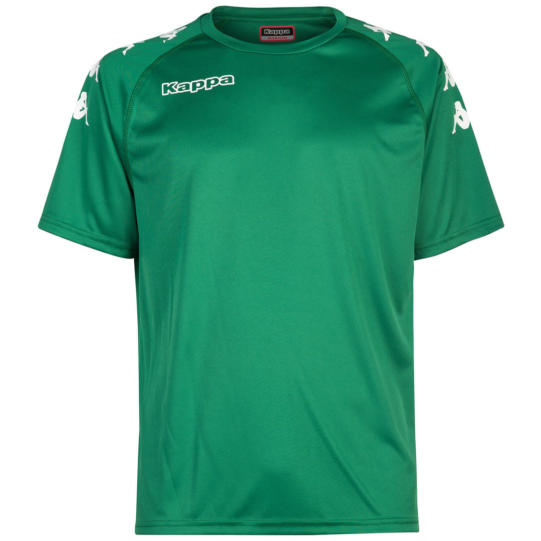 Green Men's Regular Fit Soccer Training Shirt in Interlock Fabric 01