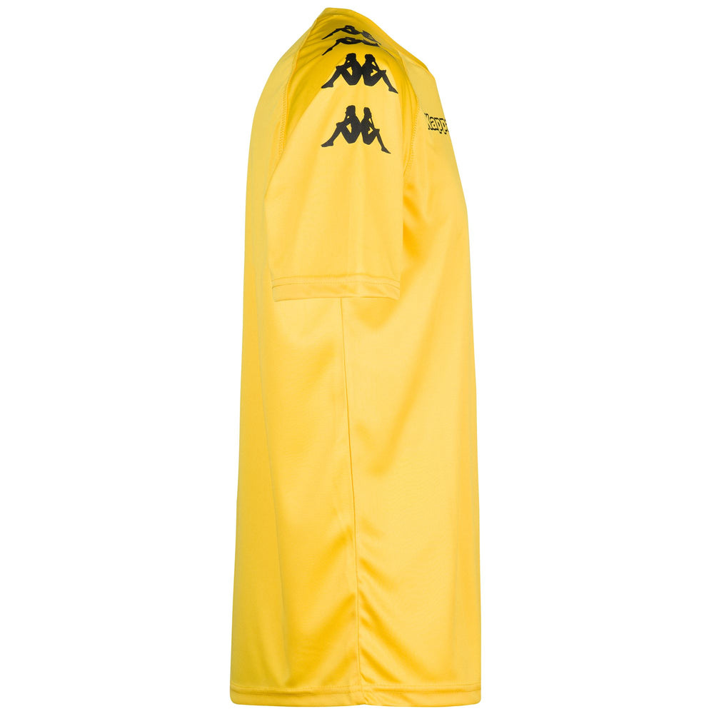 Yellow Men's Regular Fit Soccer Shirt in Interlock Fabric 02
