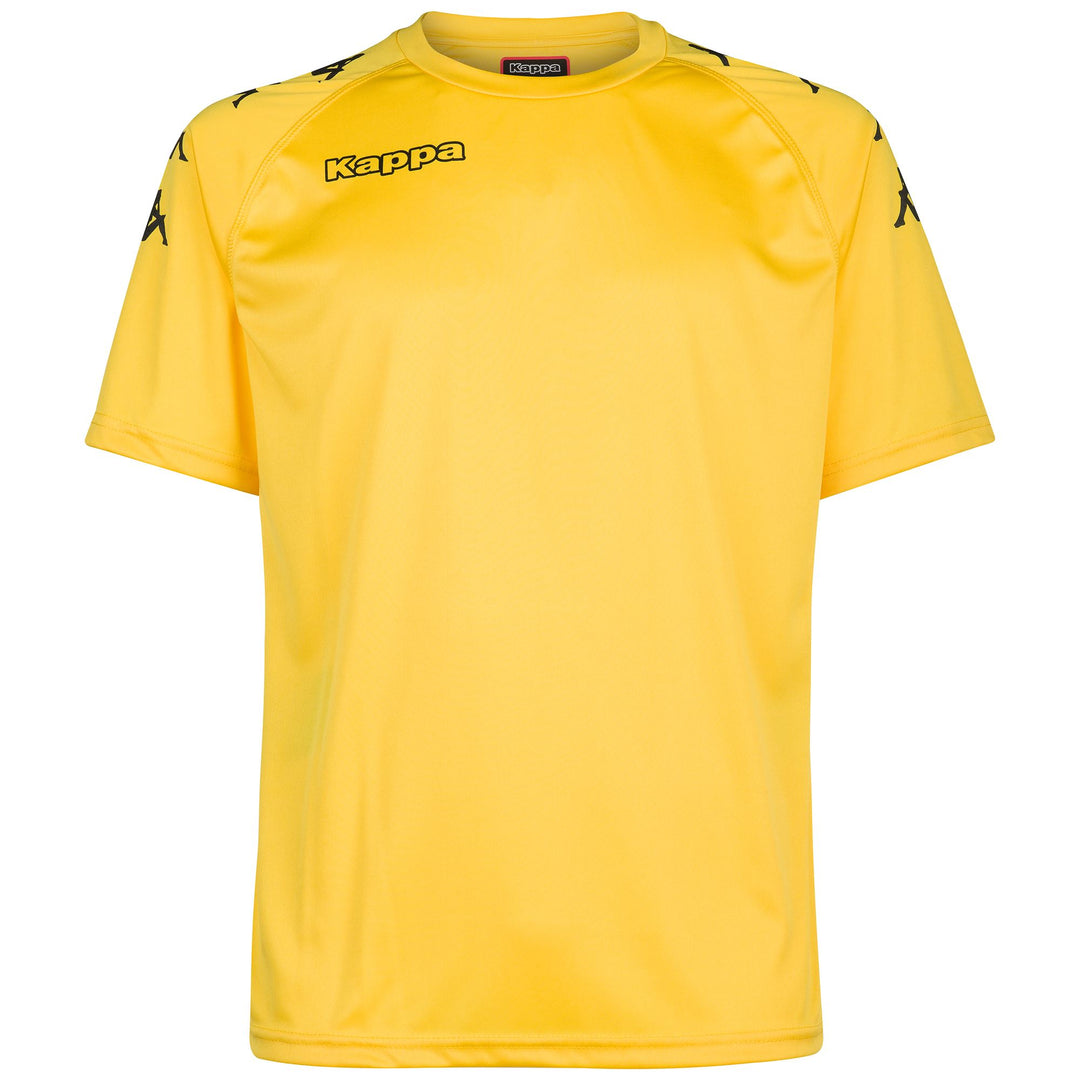 Yellow Men's Regular Fit Soccer Shirt in Interlock Fabric 01