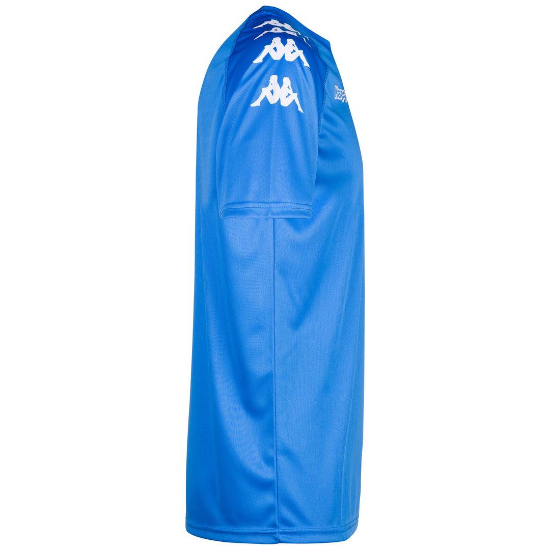Blue Men's Regular Fit Soccer Training Shirt in Interlock Fabric main