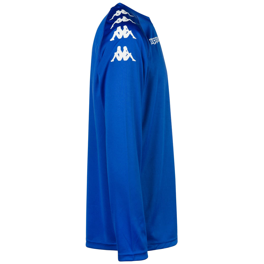 Blue Men's Regular Fit Soccer Training Shirt in Interlock Fabric 02