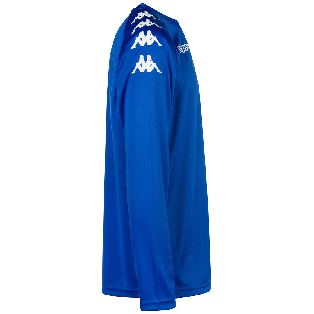 Blue Men's Regular Fit Soccer Training Shirt in Interlock Fabric main