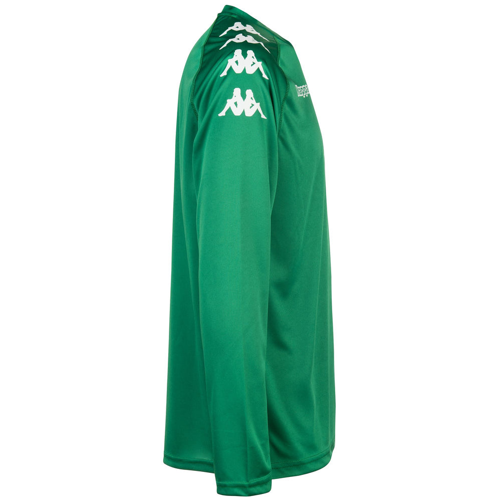 Maillot d'entraînement de football vert pour homme, coupe classique, en tissu interlock 02