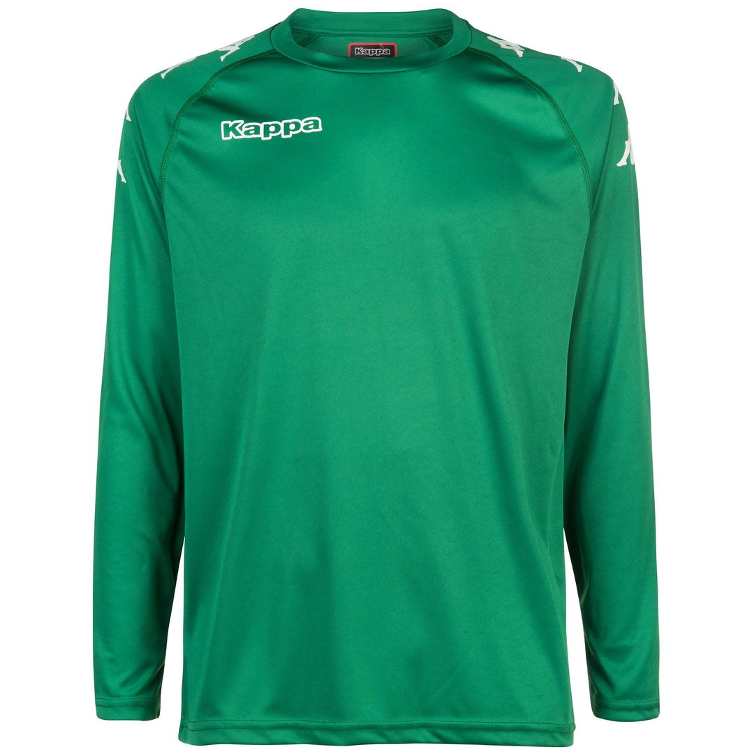Maillot d'entraînement de football vert pour homme, coupe classique, en tissu interlock 01