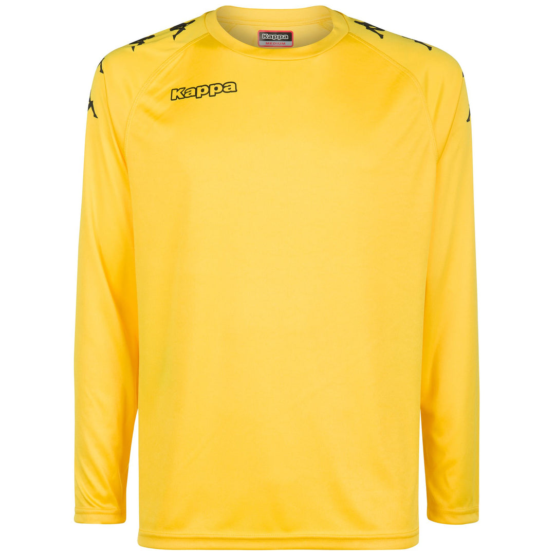 Yellow Men's Football Jersey with Omini Banda. 01