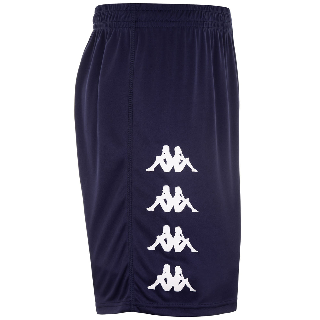 Blue Men's Regular Fit Soccer Shorts in Interlock Fabric main
