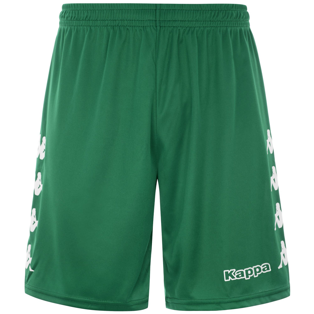 Short d'entraînement de football pour homme, coupe classique, en tissu interlock vert 01