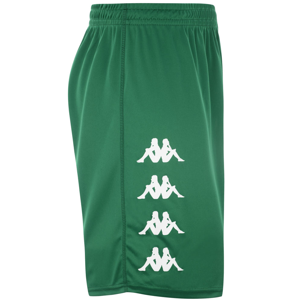 Short d'entraînement de football pour homme, coupe classique, en tissu interlock vert 02