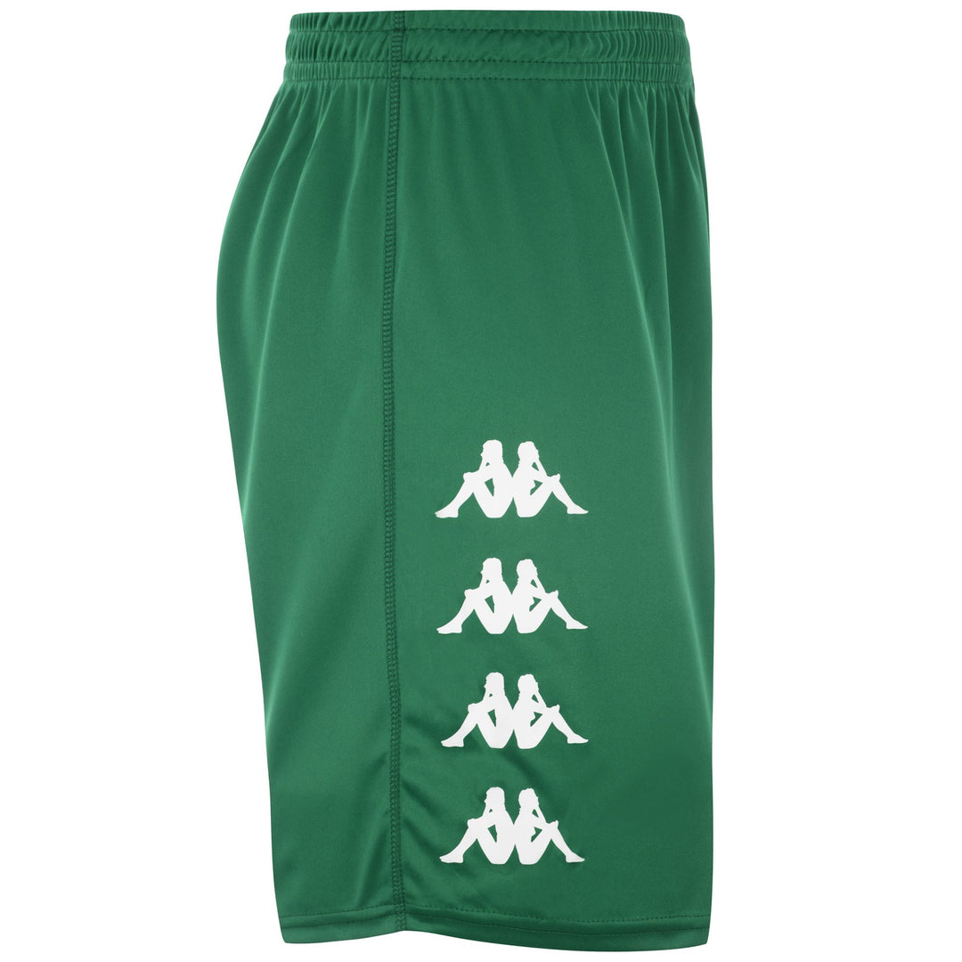 Short d'entraînement de football pour homme, coupe classique, en tissu interlock vert main