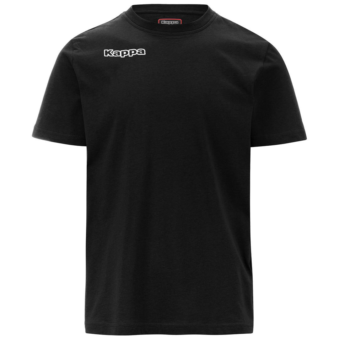 Black Men's Football T-Shirt in Cotton 01
