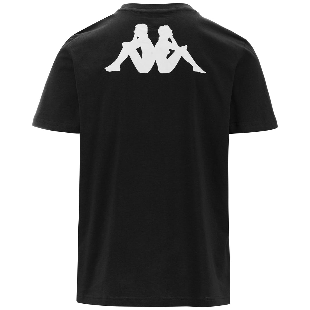 Black Men's Football T-Shirt in Cotton main