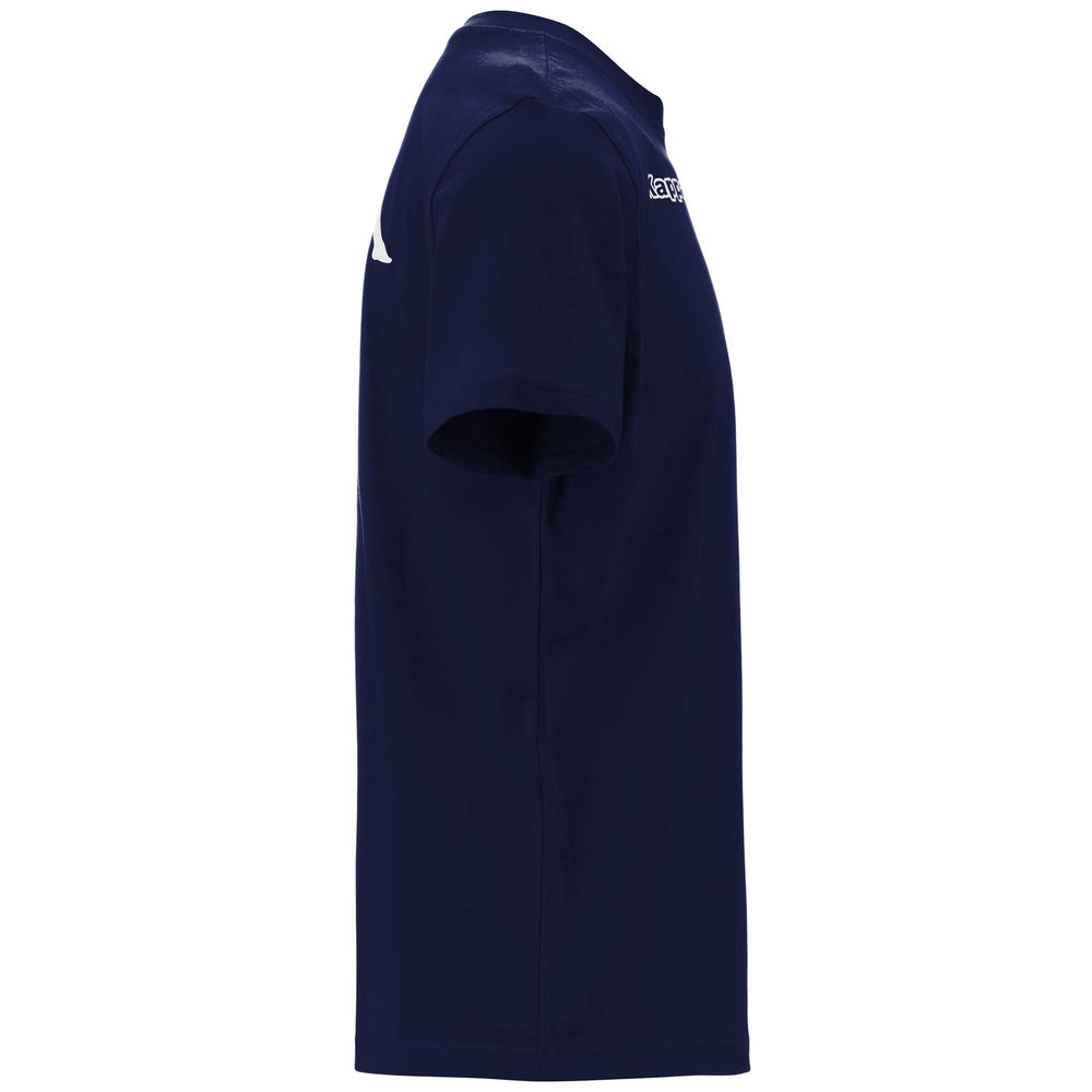 Blue Men's Regular Fit Cotton T-Shirt for Soccer 02