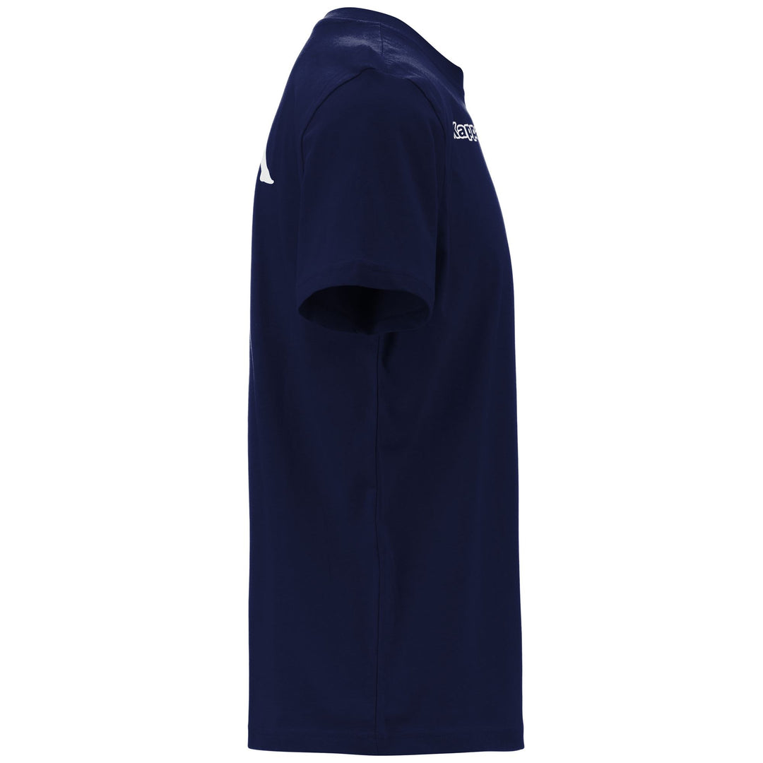 Blue Men's Regular Fit Cotton T-Shirt for Soccer main