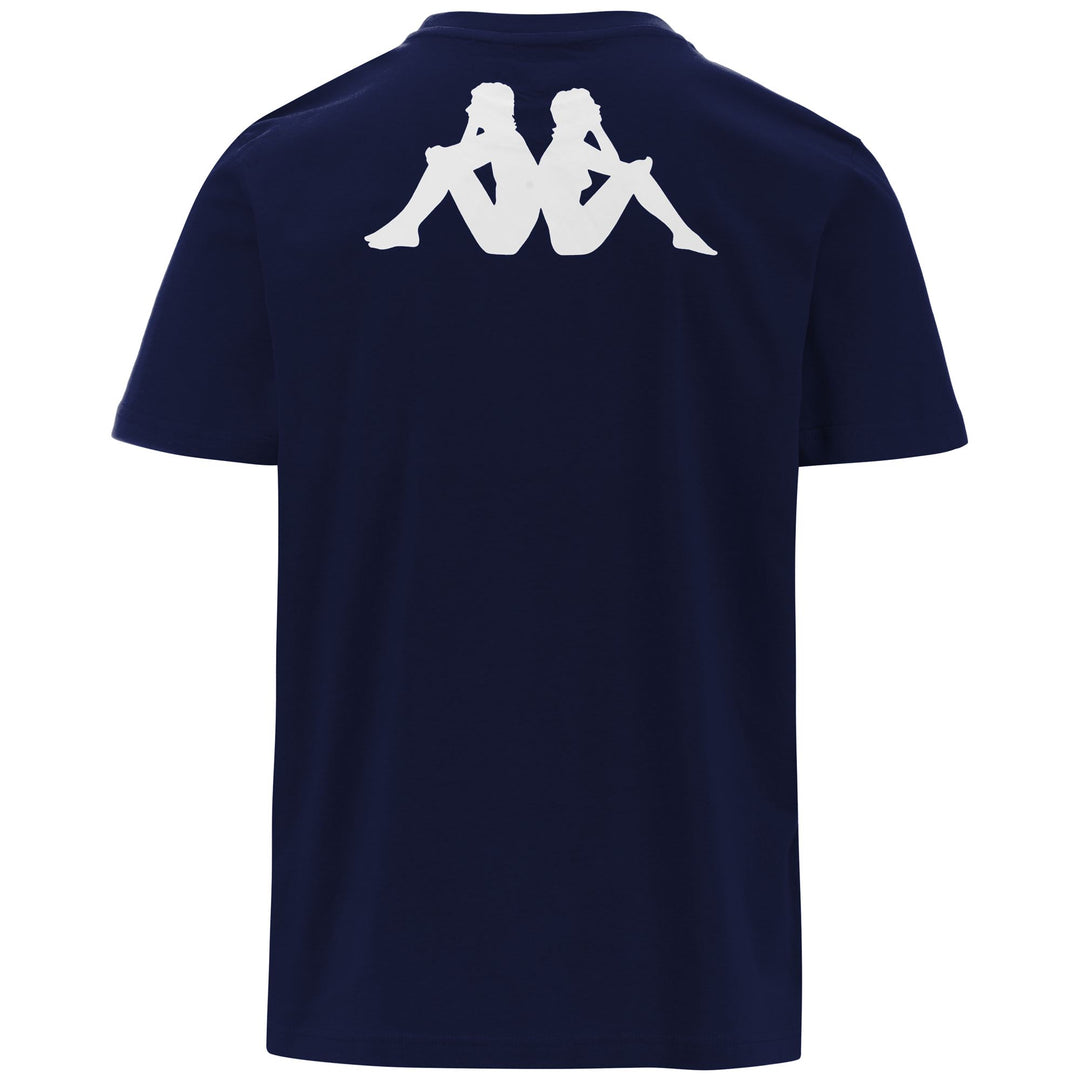 Camiseta de fútbol para hombre en algodón color azul marino. main