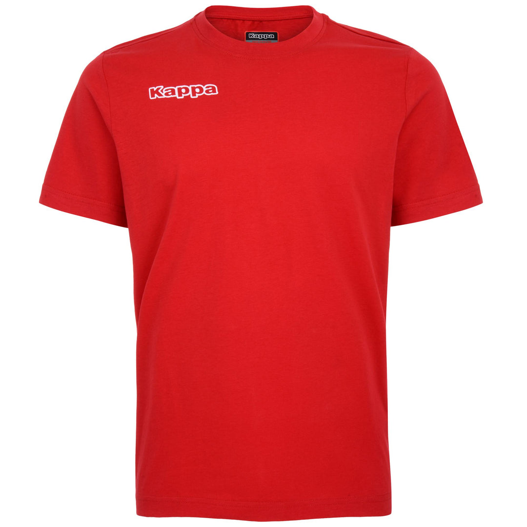 Red Men's Regular Fit Cotton T-Shirt for Soccer 01
