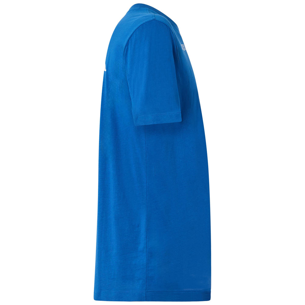 Blue Men's Regular Fit T-Shirt in Cotton for Soccer 02