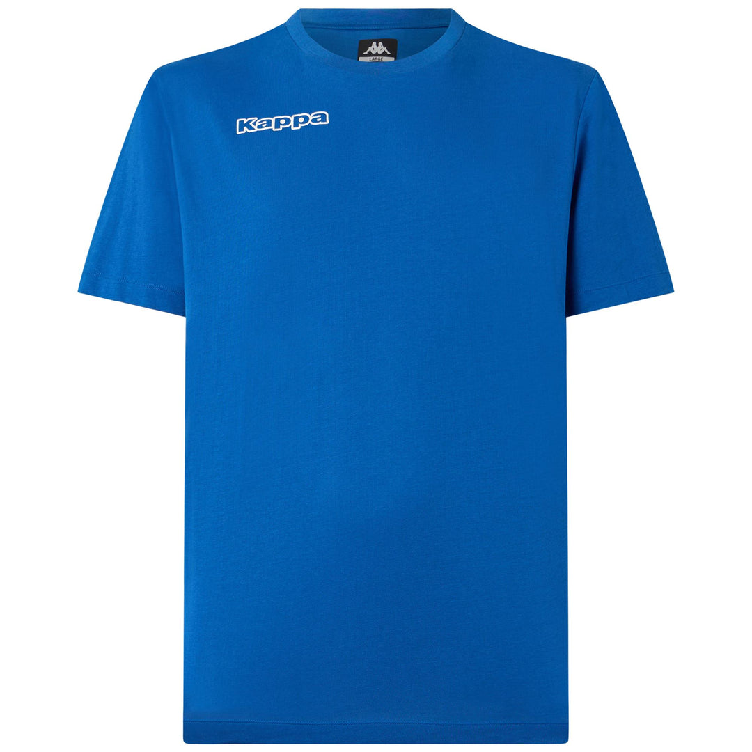 Royal blue Men's Football T-Shirt in Cotton. 01