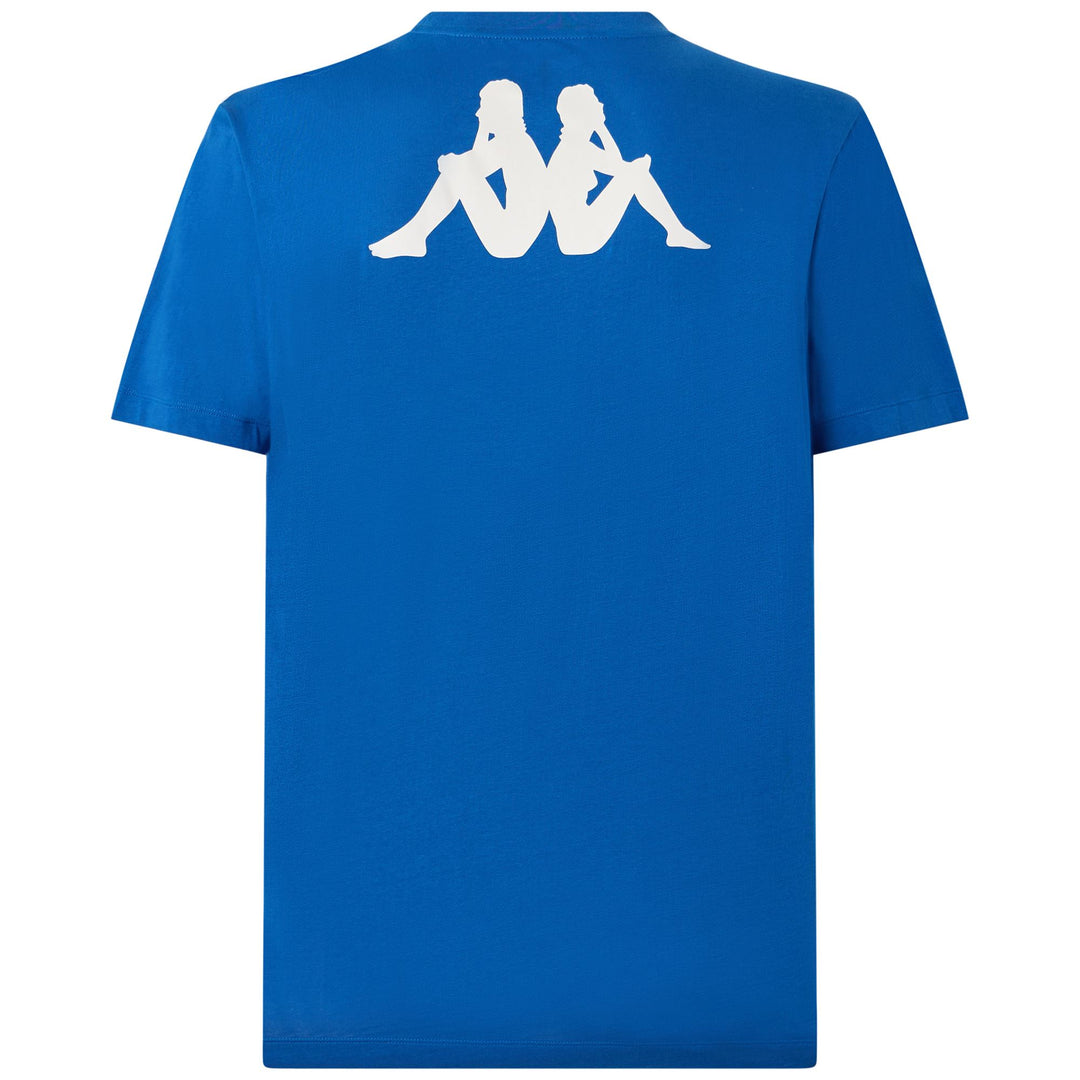 Blue Men's Regular Fit T-Shirt in Cotton for Soccer main