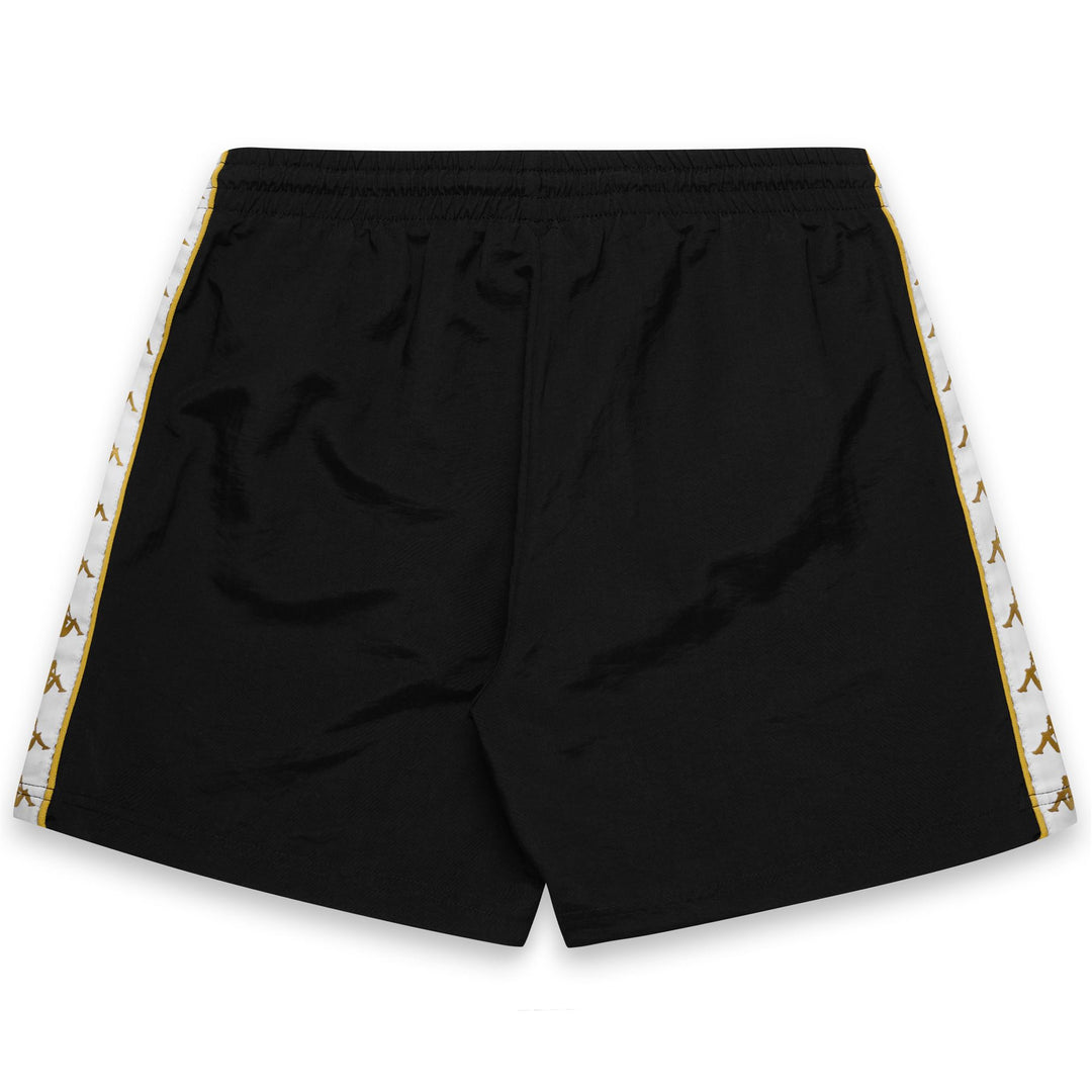 Bañador para hombre negro y amarillo con cintura elástica y bolsillos main