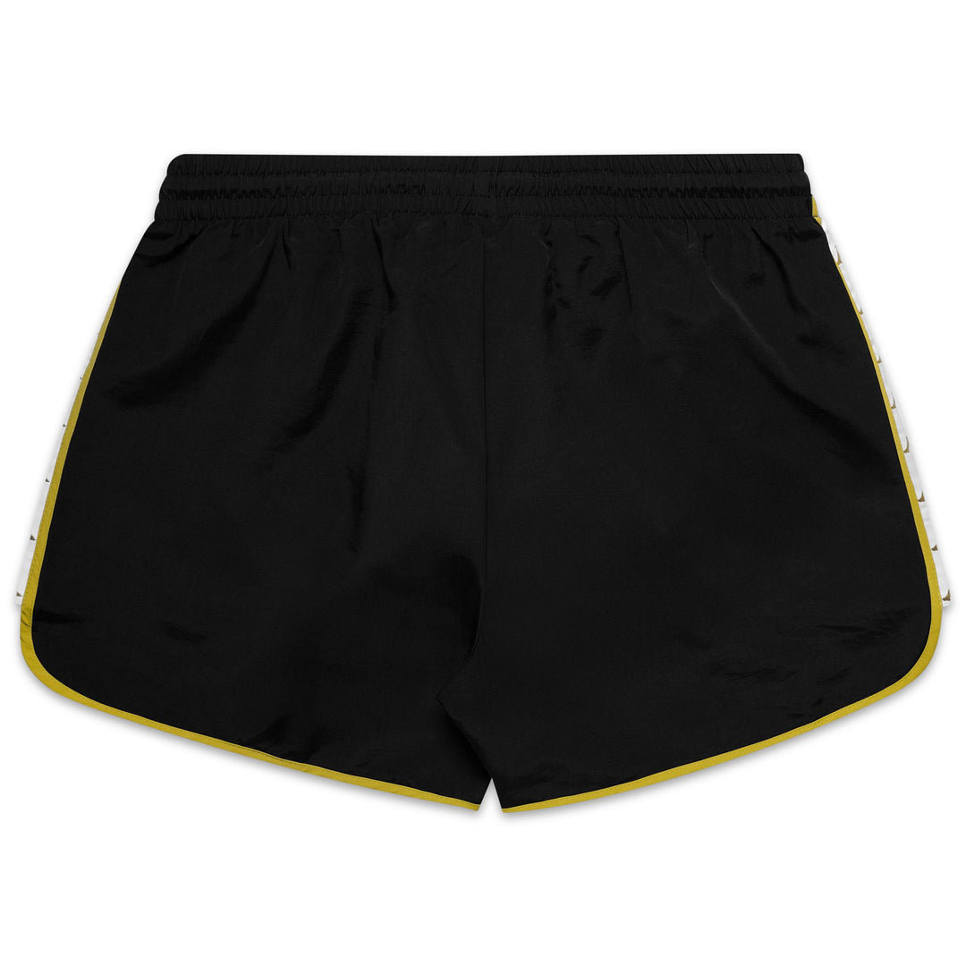 Short de bain noir pour homme, coupe classique, avec slip en filet main