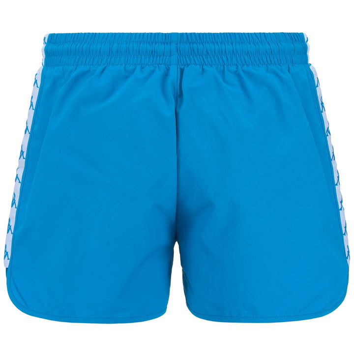 Bathing Suits Man 222 BANDA   CALI Swimming Trunk BLUE SMURF-WHITE Dressed Side (jpg Rgb)		