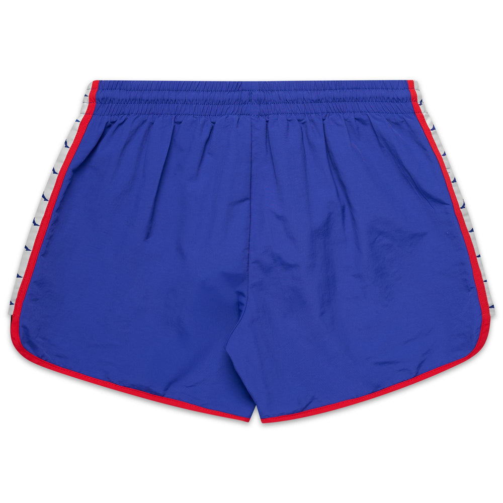 Blue Royal and White Antique Men's Regular Fit Sportswear Swimming Trunks 02