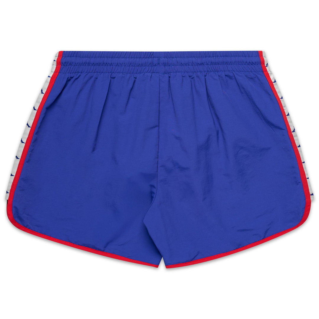 Blue Royal and White Antique Men's Regular Fit Sportswear Swimming Trunks main