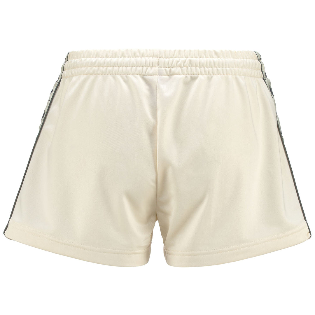 Shorts Woman 222 BANDA   LADYTREAD Sport  Shorts WHITE ANTIQUE-GREY GUNMETAL Dressed Side (jpg Rgb)		