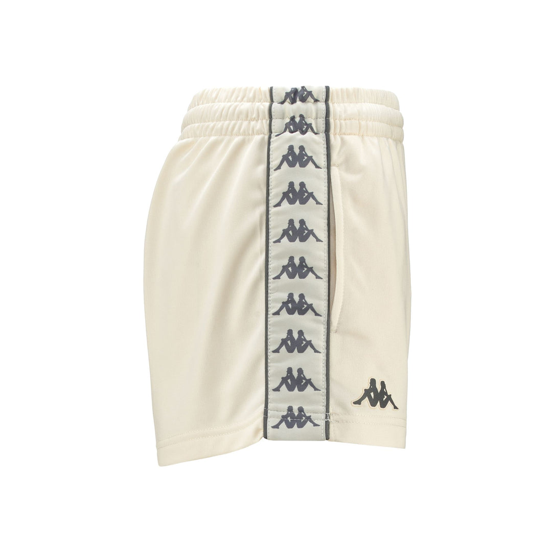 Shorts Woman 222 BANDA   LADYTREAD Sport  Shorts WHITE ANTIQUE-GREY GUNMETAL Dressed Front (jpg Rgb)	