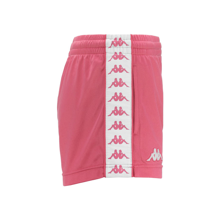 Shorts Woman 222 BANDA   LADYTREAD Sport  Shorts PINK MD-WHITE Dressed Front (jpg Rgb)	