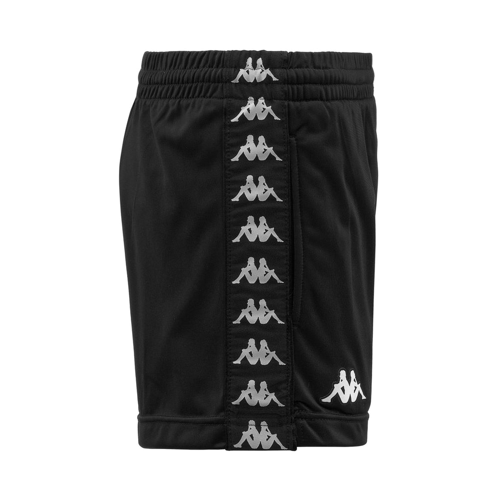 Shorts Woman 222 BANDA   LADYTREAD Sport  Shorts BLACK-BLACK-WHITE Dressed Front (jpg Rgb)	