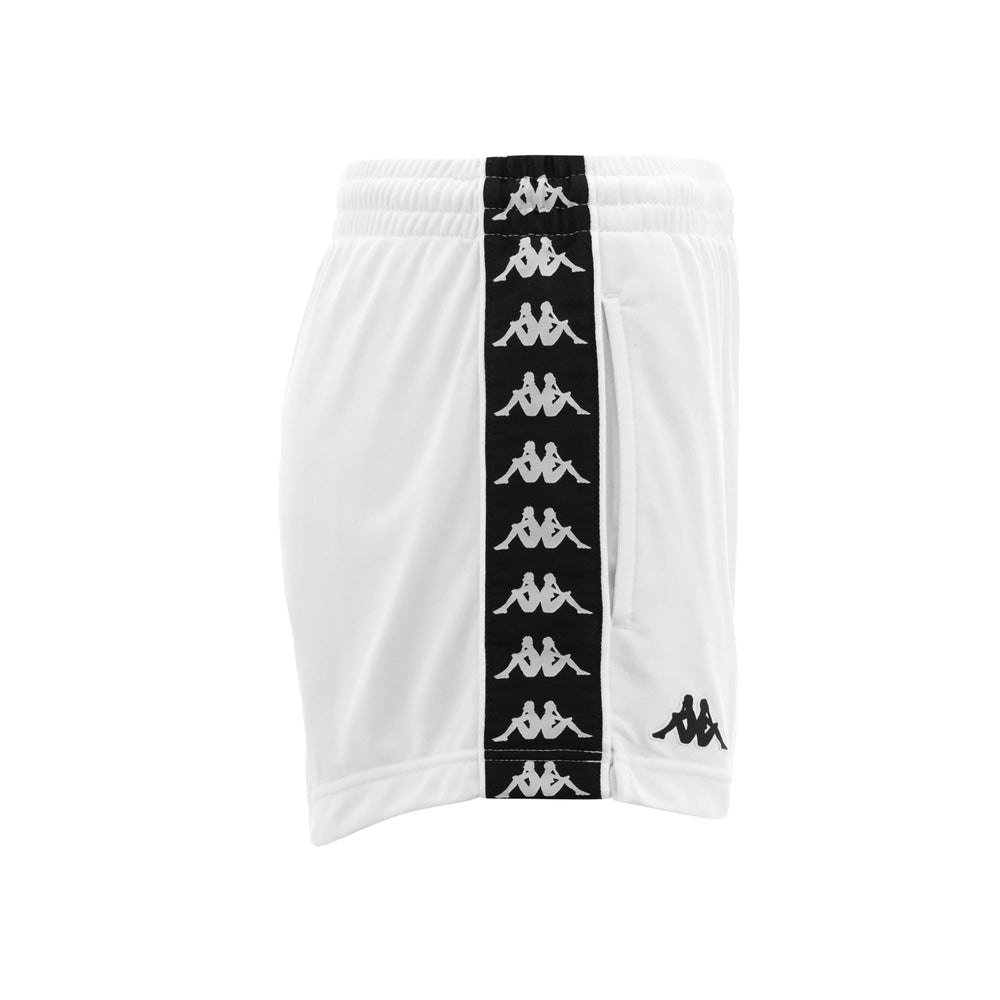Shorts Woman 222 BANDA   LADYTREAD Sport  Shorts WHITE - BLACK Dressed Front (jpg Rgb)	