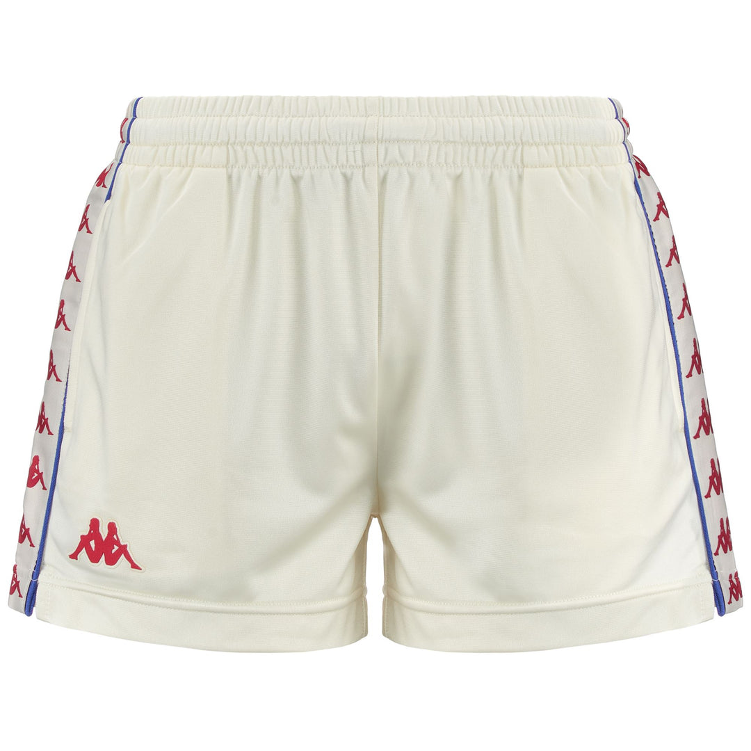 White Women's Regular Fit Sportswear Shorts in Tricot Poly main