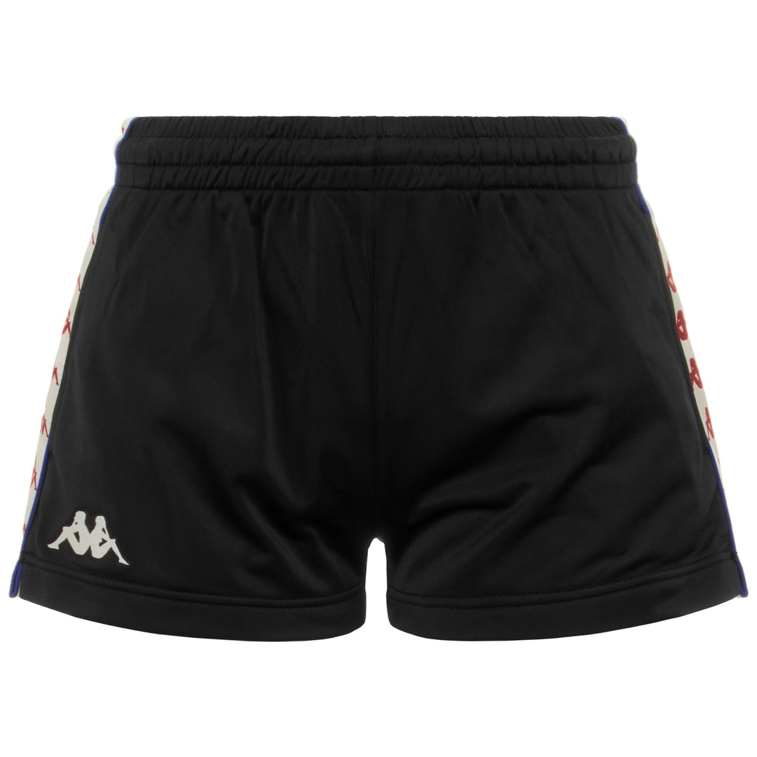 Black Women's Sport Street Shorts with Omini Logo Tape 01