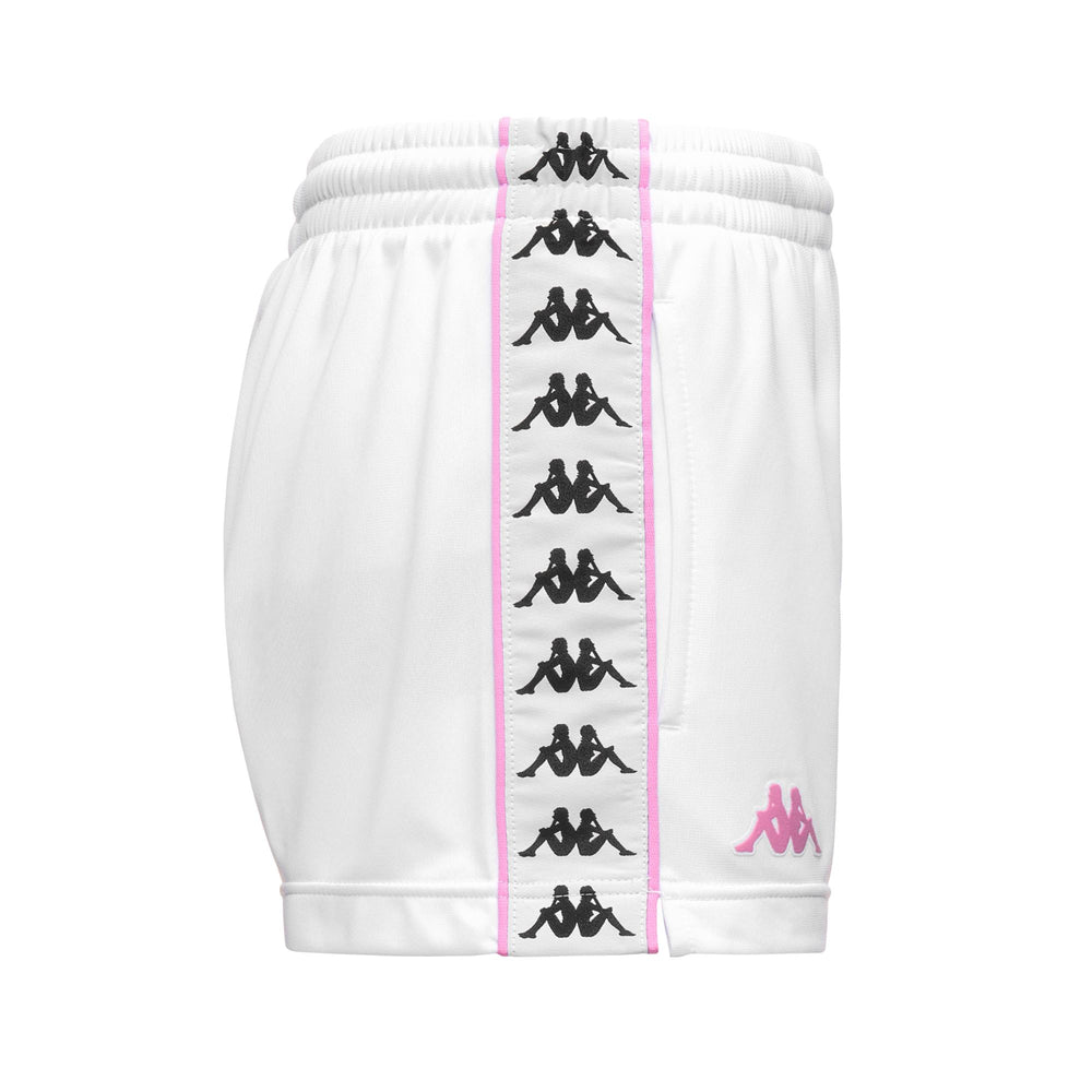 Pantaloncini sportivi da donna in tricot poly grigi e rosa vestibilità regolare 02
