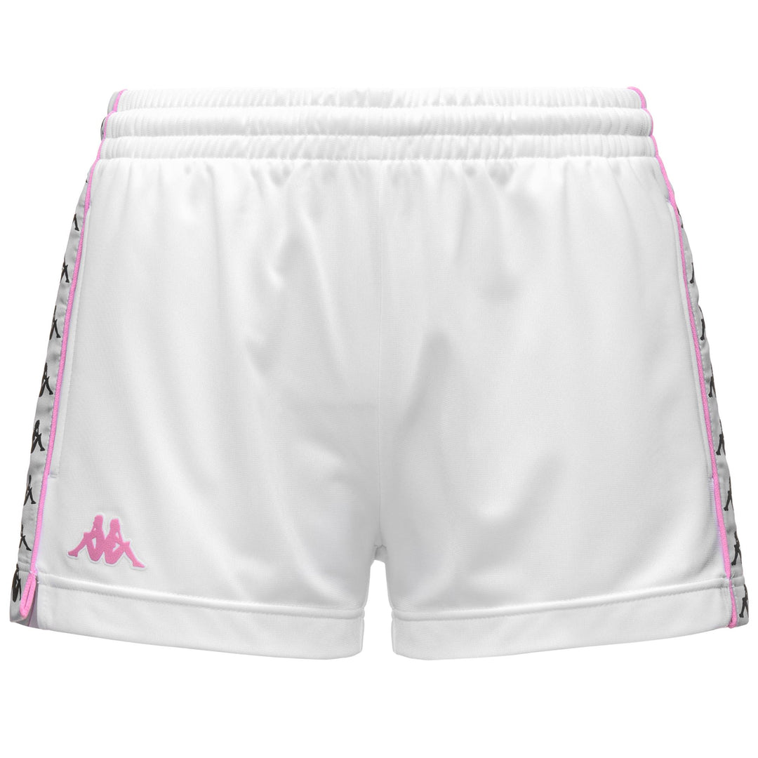Grey and Pink Women's Regular Fit Sportswear Shorts in Tricot Poly 01