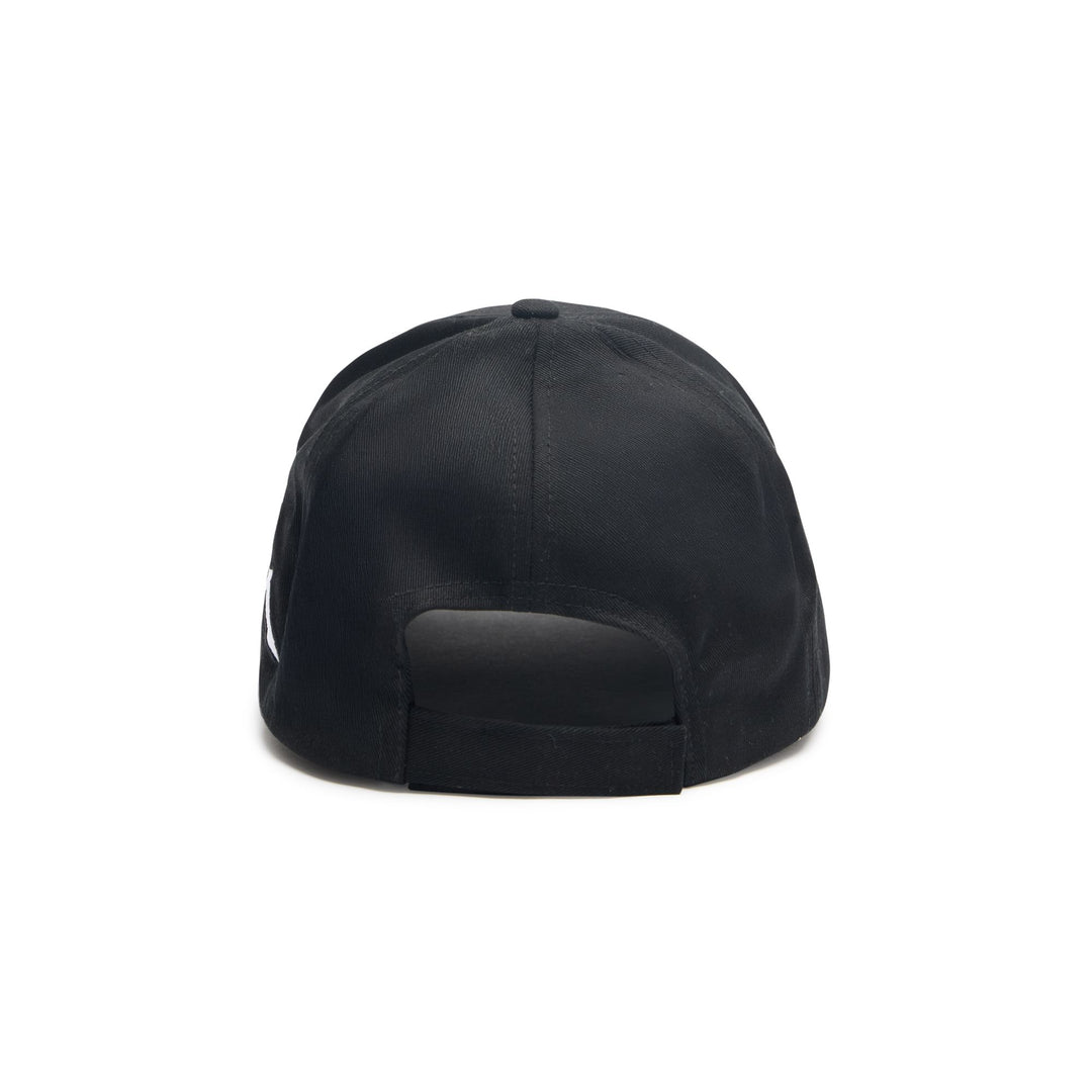 Gorra ajustable unisex de algodón negra con visera main