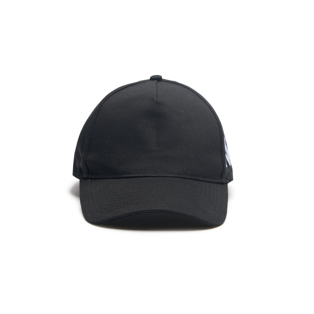 Black Unisex Cotton Adjustable Cap with Visor 01