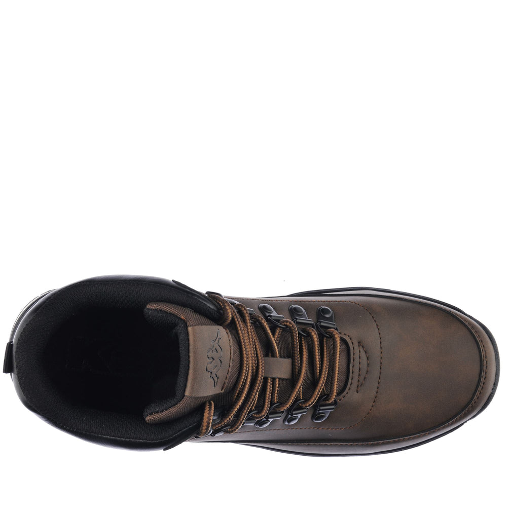 Dark Brown Men's Laced Ankle Boots for Walking 02