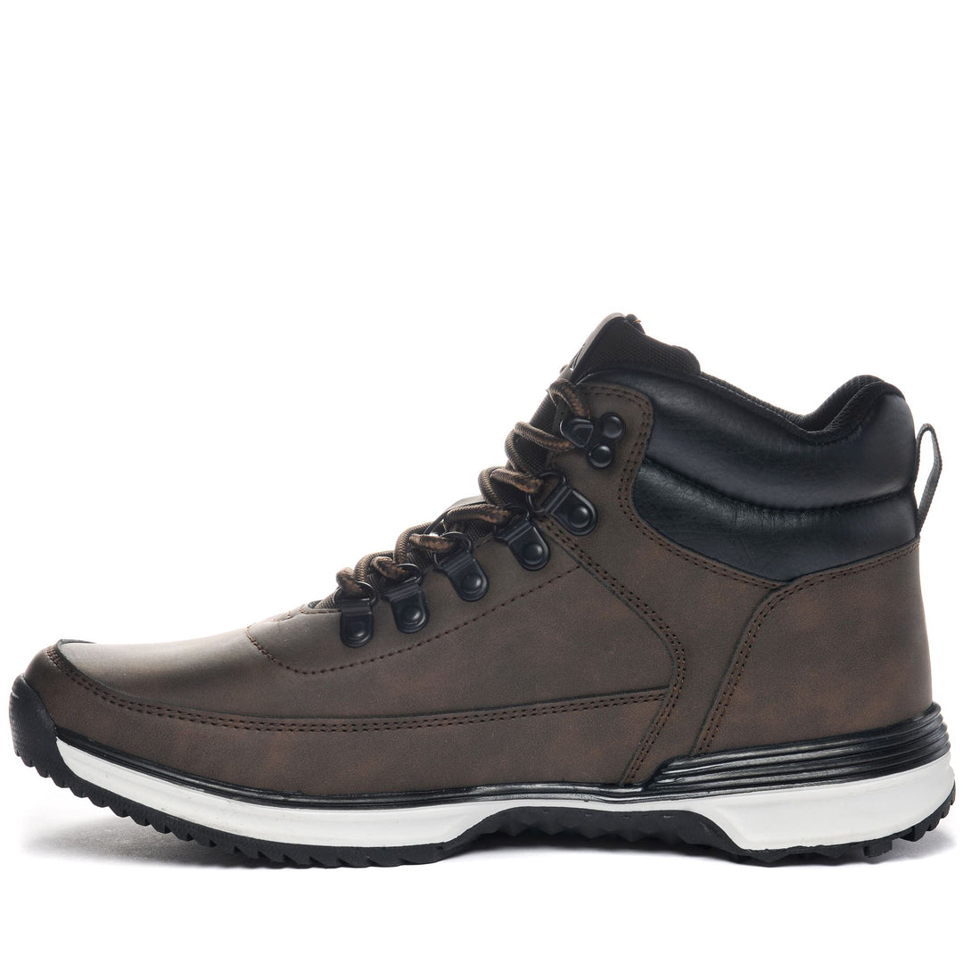 Stivali Ankle Lacci Uomo Marrone Scuro per Camminare main