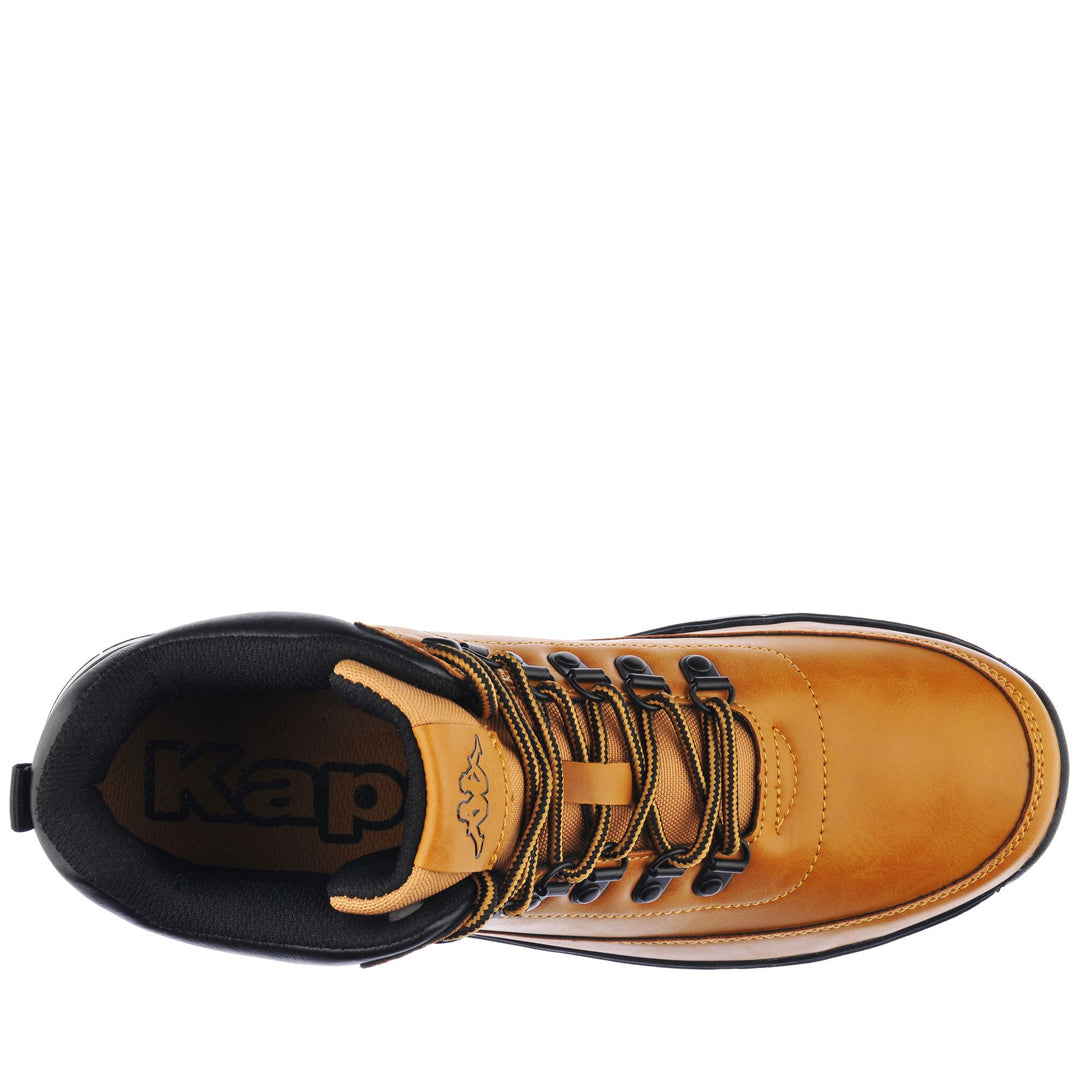 Stivali Ankle Lacci Uomo Giallo e Nero per Camminare main