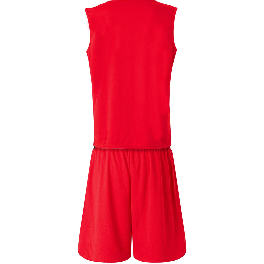 Red Men's Reversible Tank and Shorts Set with Logo main