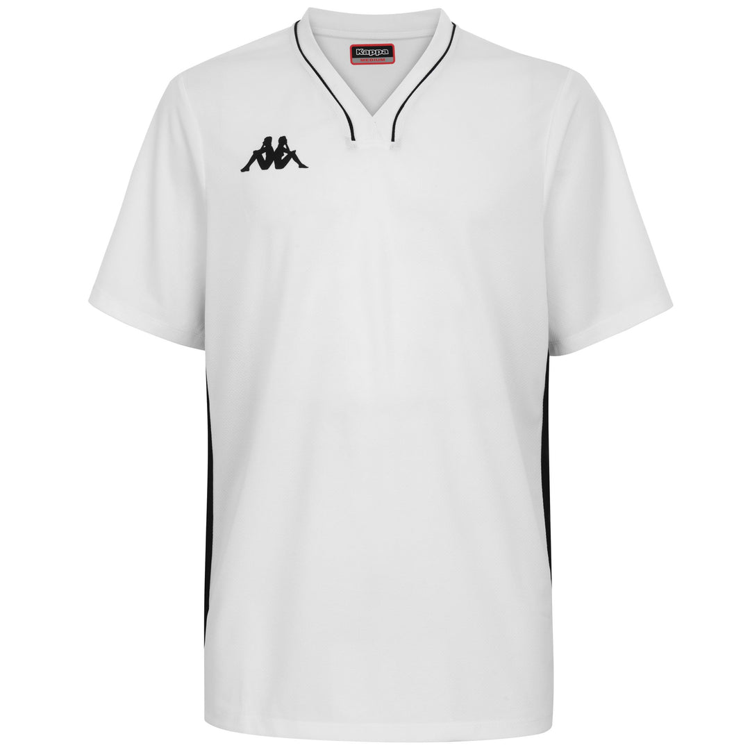 White black Men's Basketball Training Shirt with Textured Fabric 01