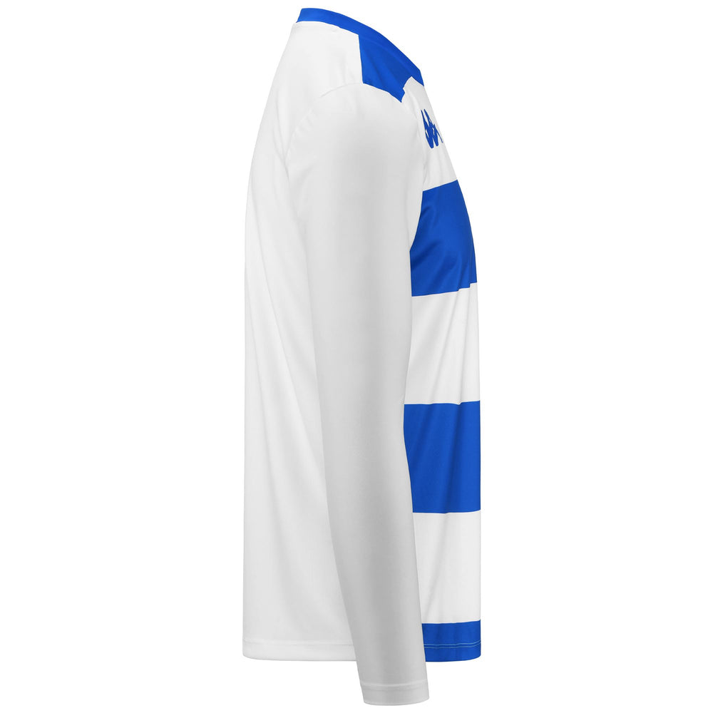 White Men's Regular Fit Soccer Shirt in Interlock Fabric 02